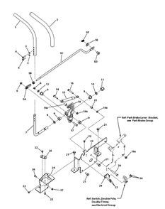 Control Group - Left Hand Diagram and Parts List for 7800753-107280061,ZTS7000 2011 Briggs and Stratton Lawn Tractor Accessories